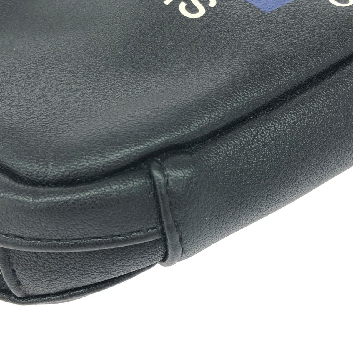 CASTELBAJAC Body Bag Good Condition Logo/PVC Black Men's 6