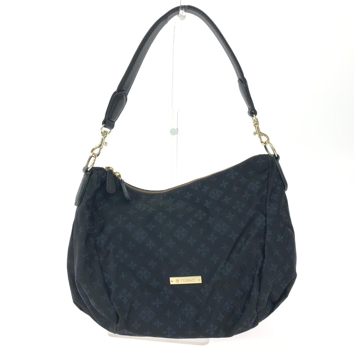 russet Rassit 2WAY shoulder bag Monogram/Nylon Navy Ladies