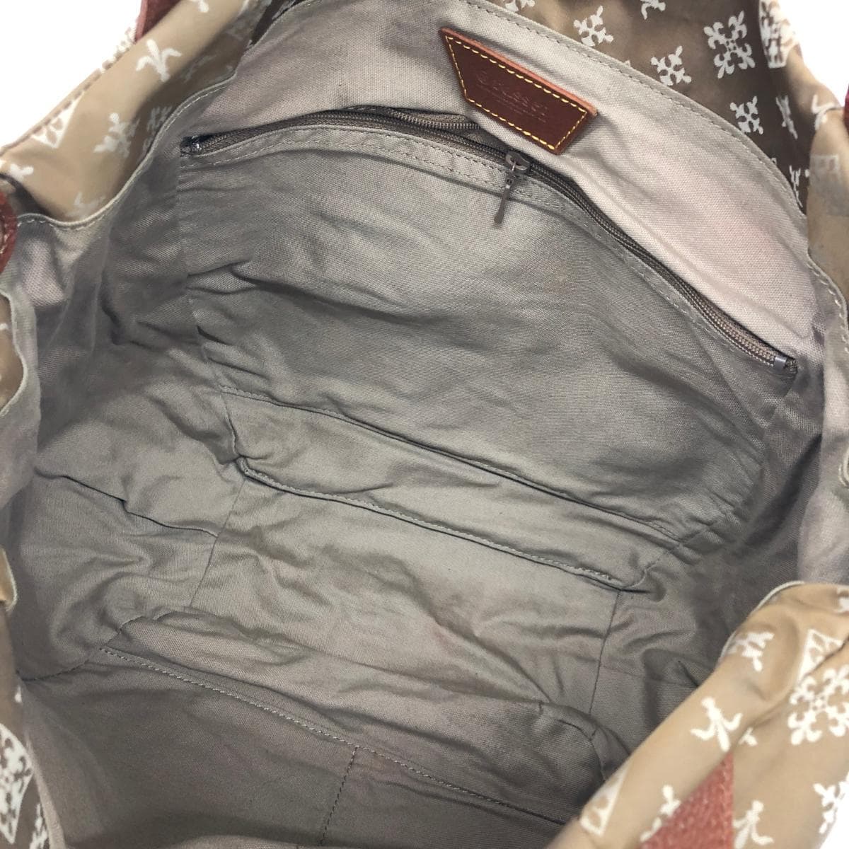 Russet Rassit Tote Bag Monogram/Nylon Beige Ladies 4