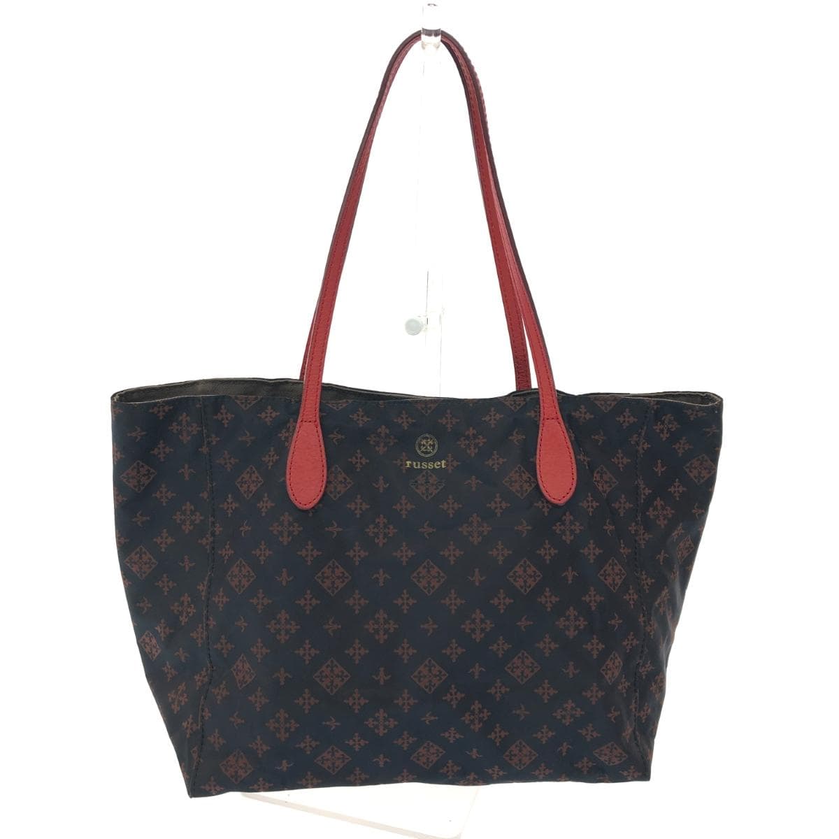 Russet Rassit Tote Bag Monogram/Nylon Navy for Women