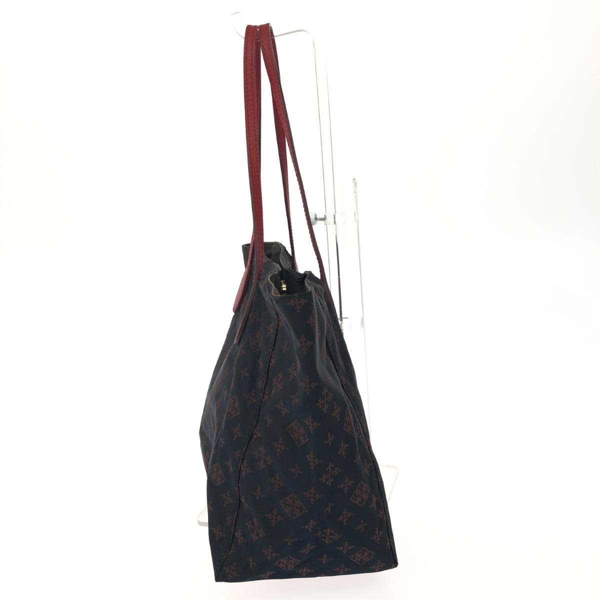 Russet Rassit Tote Bag Monogram/Nylon Navy for Women 2