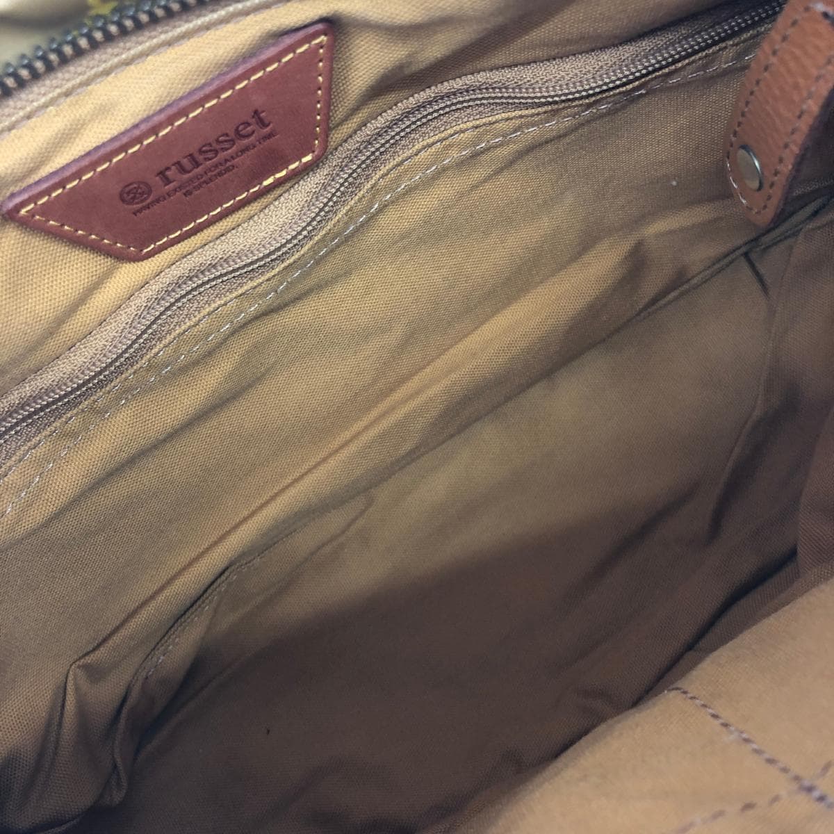 Russet LACIT accessory pouch Monogram/Nylon Yellow for women 4