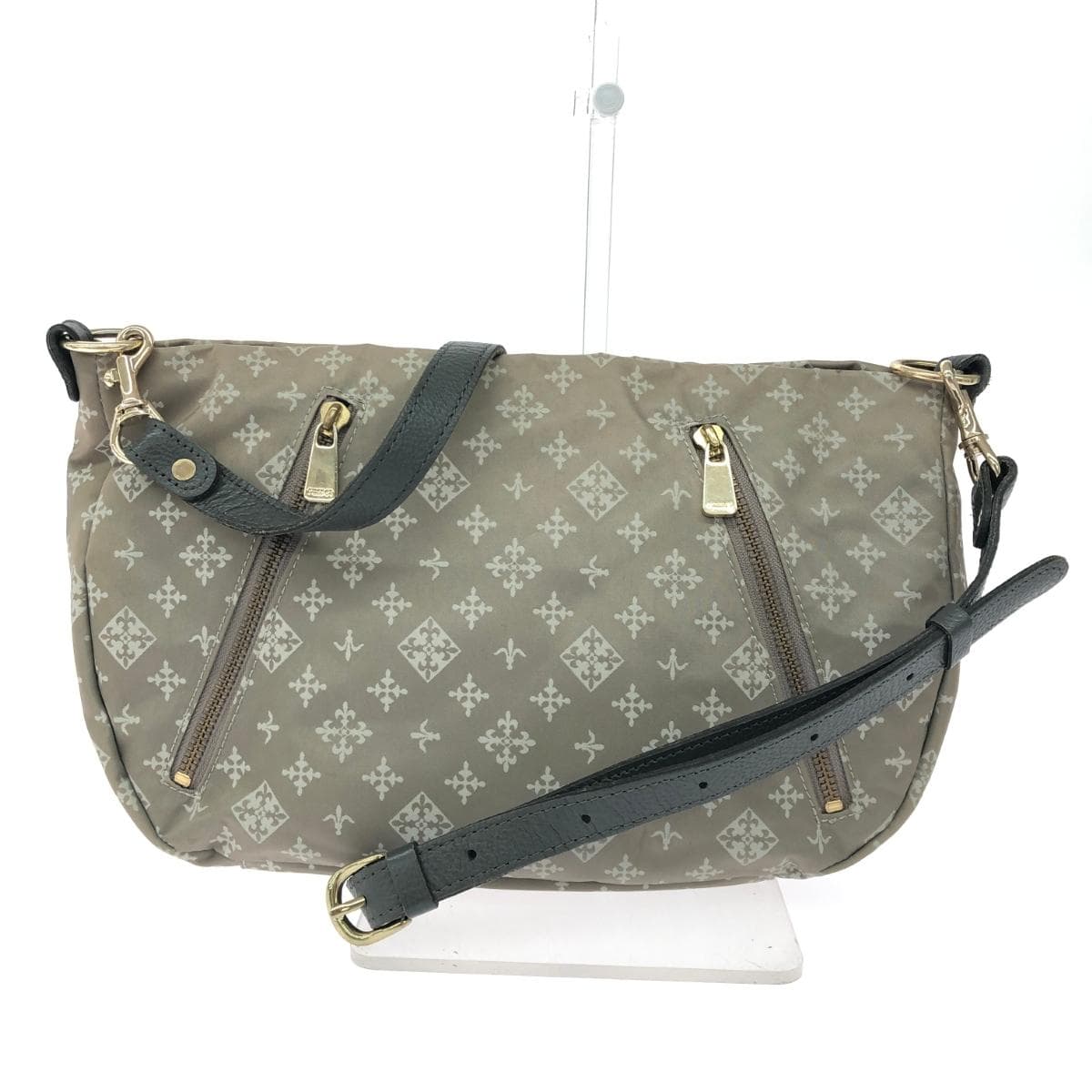 Russet Rassit Shoulder Bag Monogram/Nylon Gray Ladies