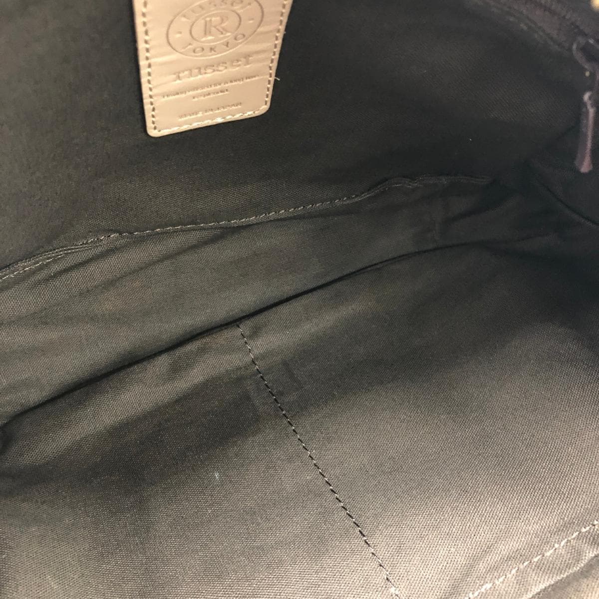 Russet Rassit Shoulder Bag Monogram/Nylon Gray Ladies 4