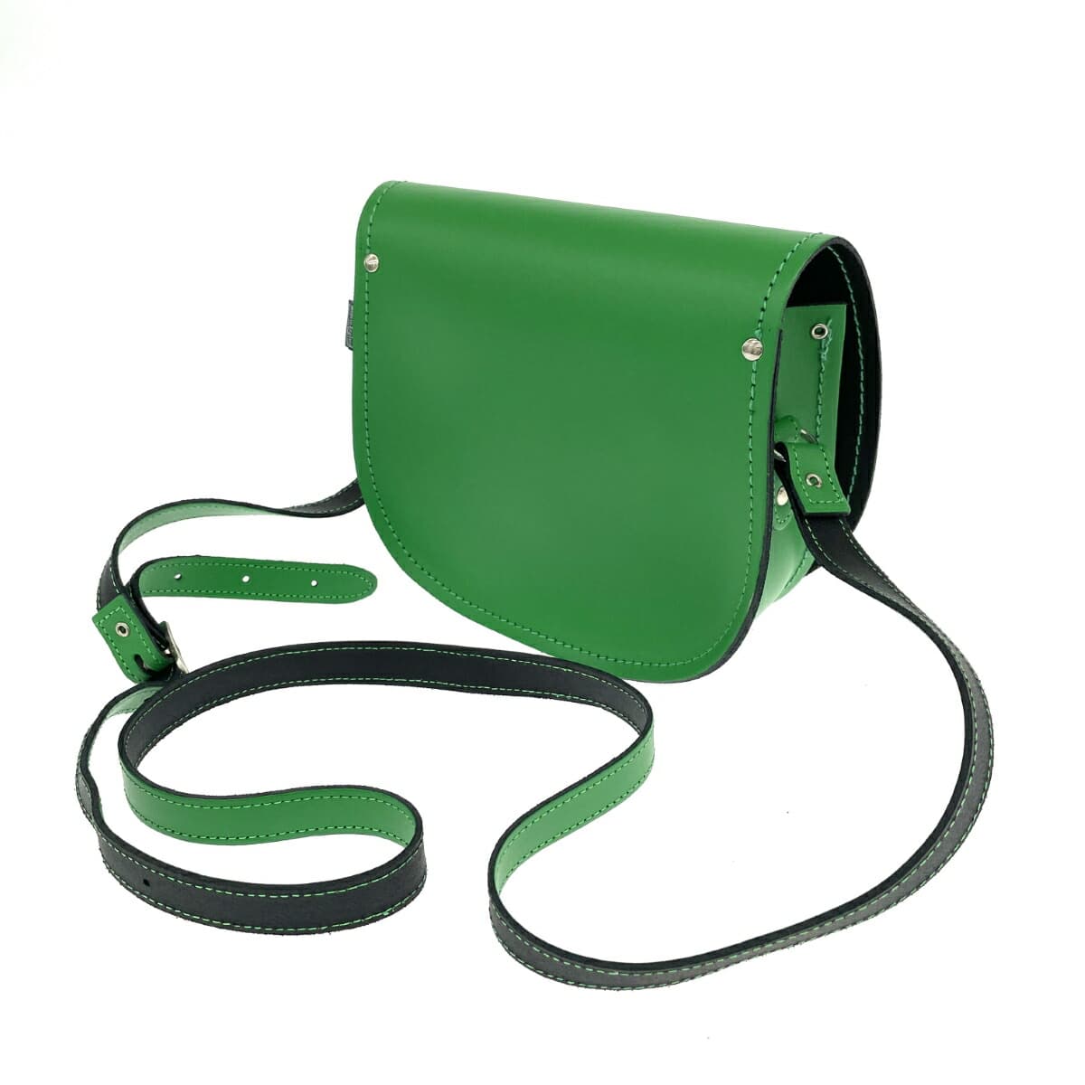 Zatchels shoulder bag in good condition, leather, green, for women 3