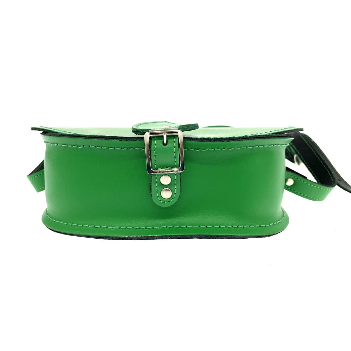 Zatchels shoulder bag in good condition, leather, green, for women 4