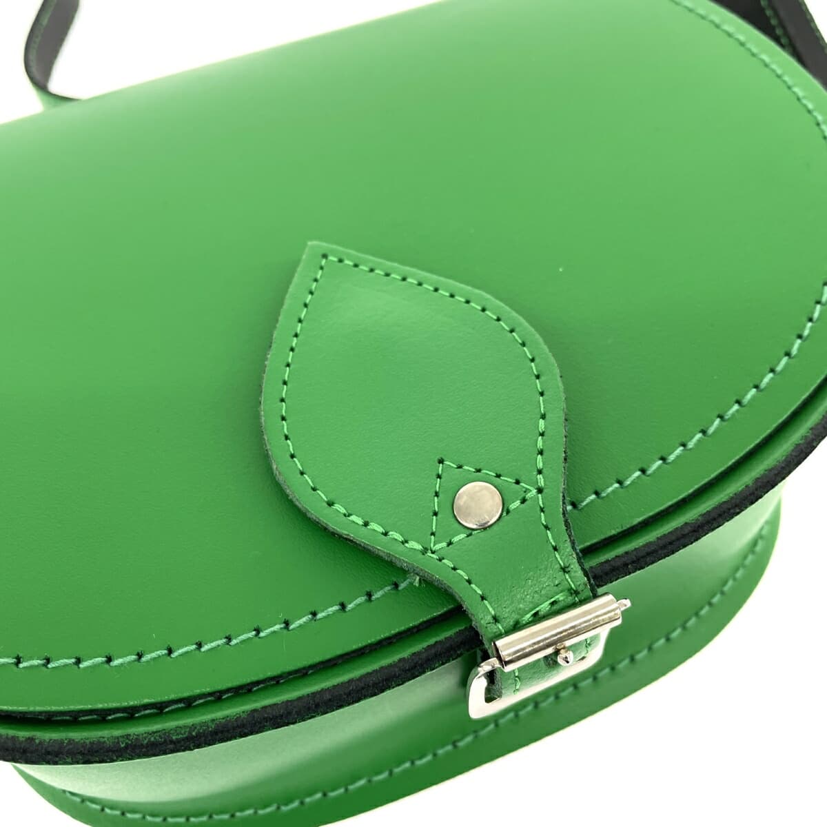 Zatchels shoulder bag in good condition, leather, green, for women 5