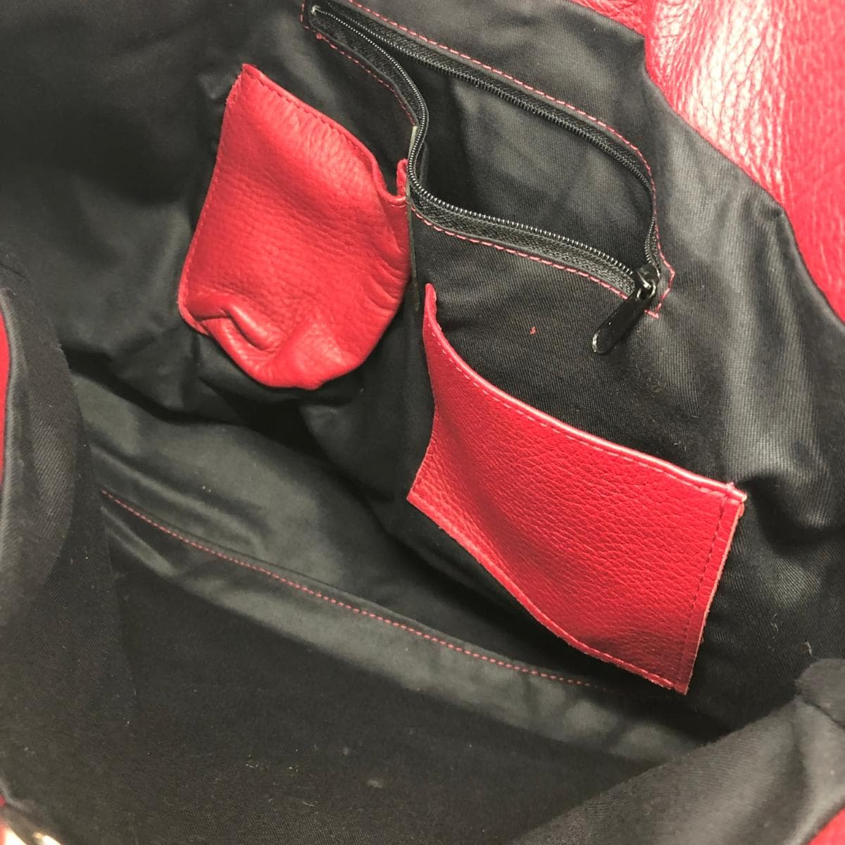 Artigiano Artigiano / Tote Bag Leather Red Women's 5