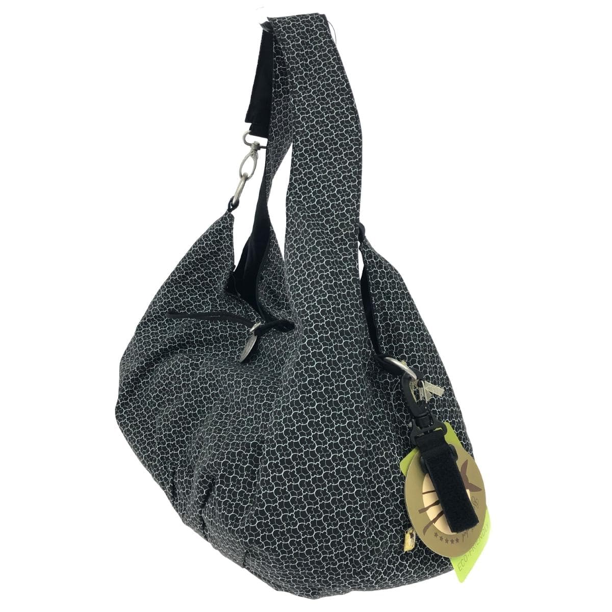 LASSIG Reshig 2WAY Mother's Bag Like New All-over Pattern/Sub Bag/Changing Mat Black Women's 4
