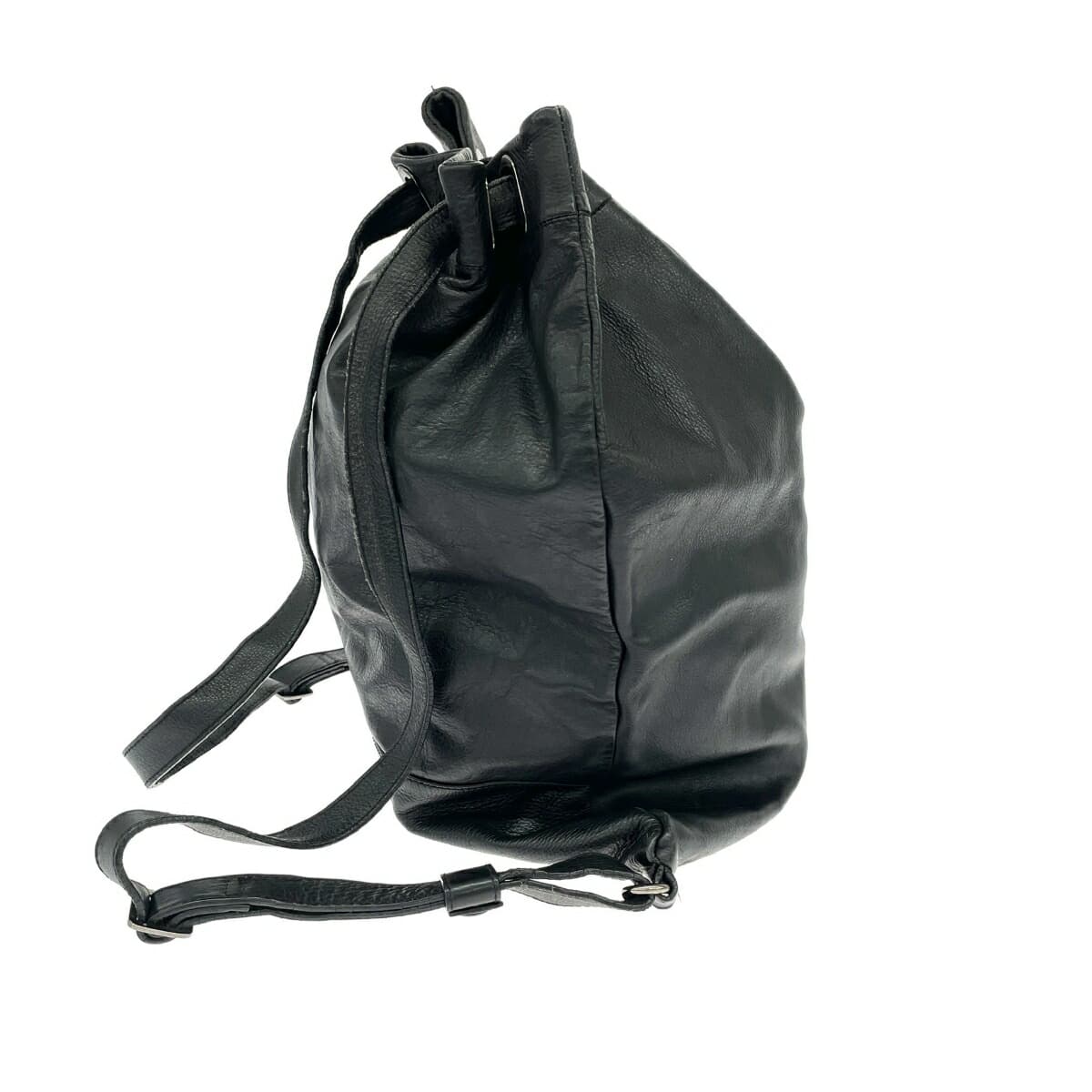Lui's Lewis Leather Backpack Black Men's 2