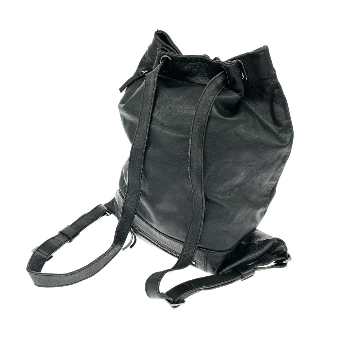 Lui's Lewis Leather Backpack Black Men's 3