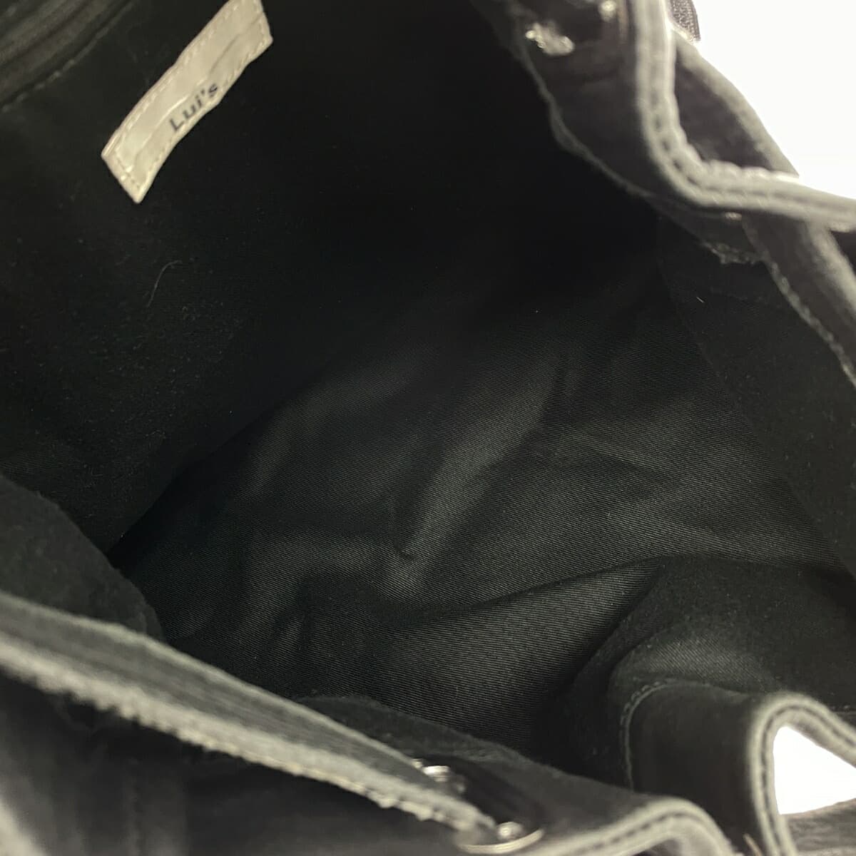 Lui's Lewis Leather Backpack Black Men's 6