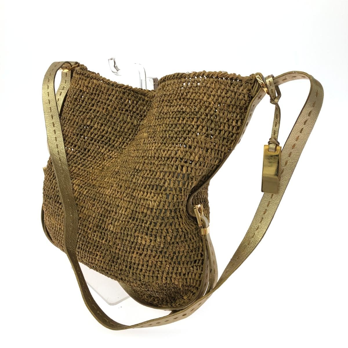 MICHAEL KORS Michael Kors basket bag in good condition, made of natural grass, beige, for women 3