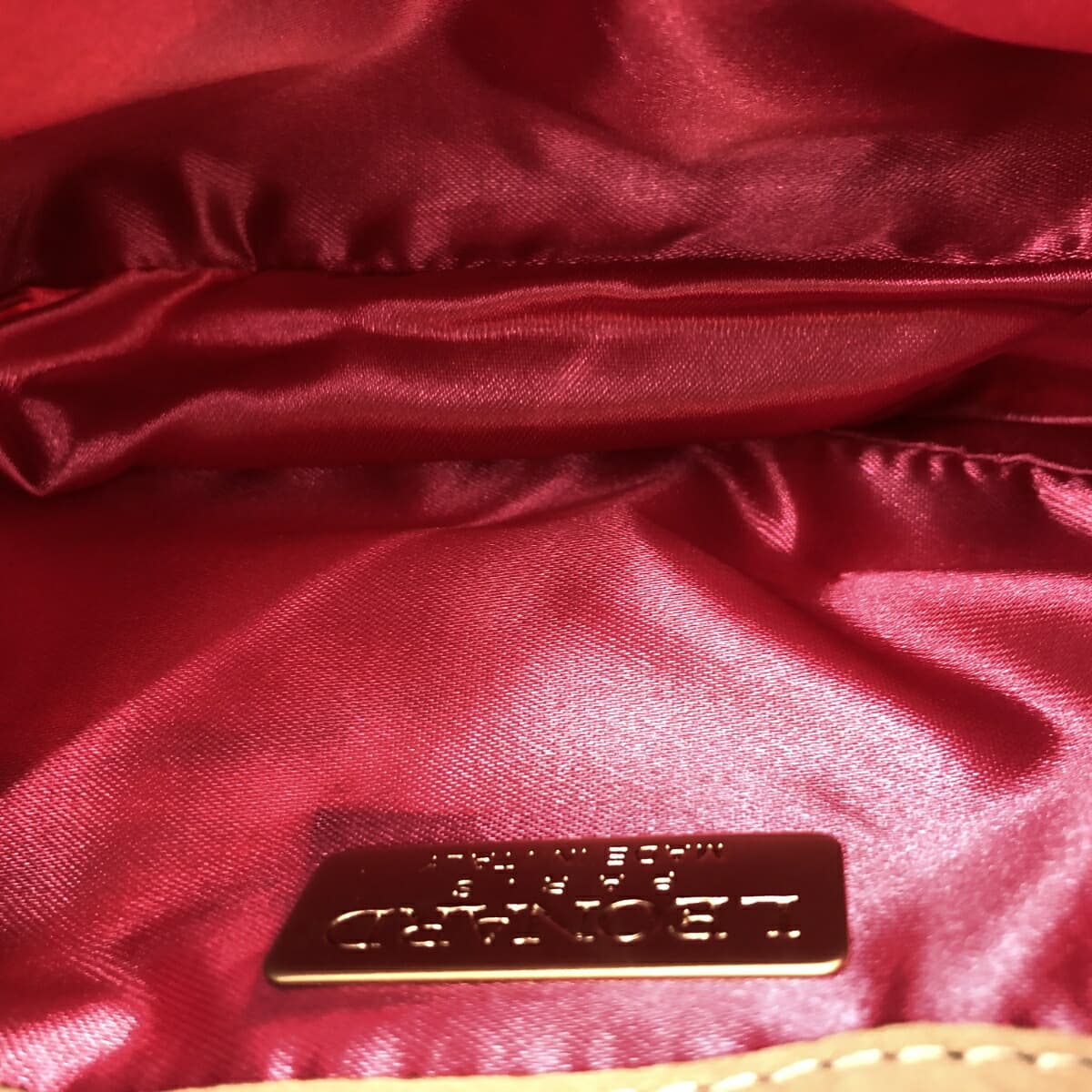 LEONARD Leonard One-Shoulder Bag Unused Item Canvas/Ivory Ladies 4