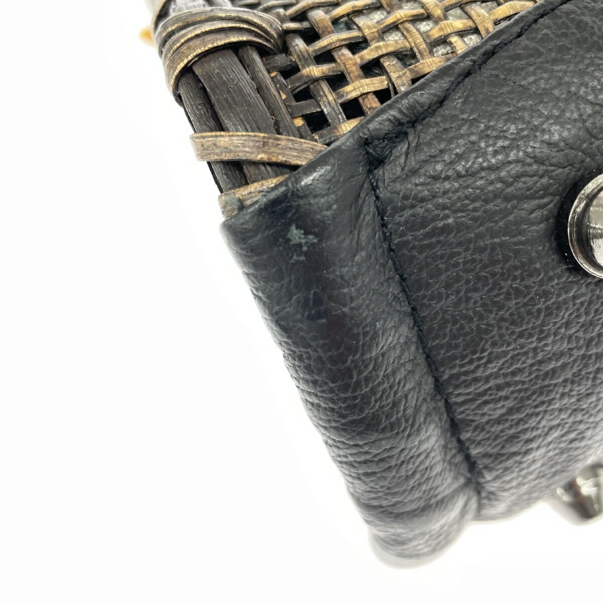 No-brand basket bag in good condition, tassel, natural grass, brown, ladies 10