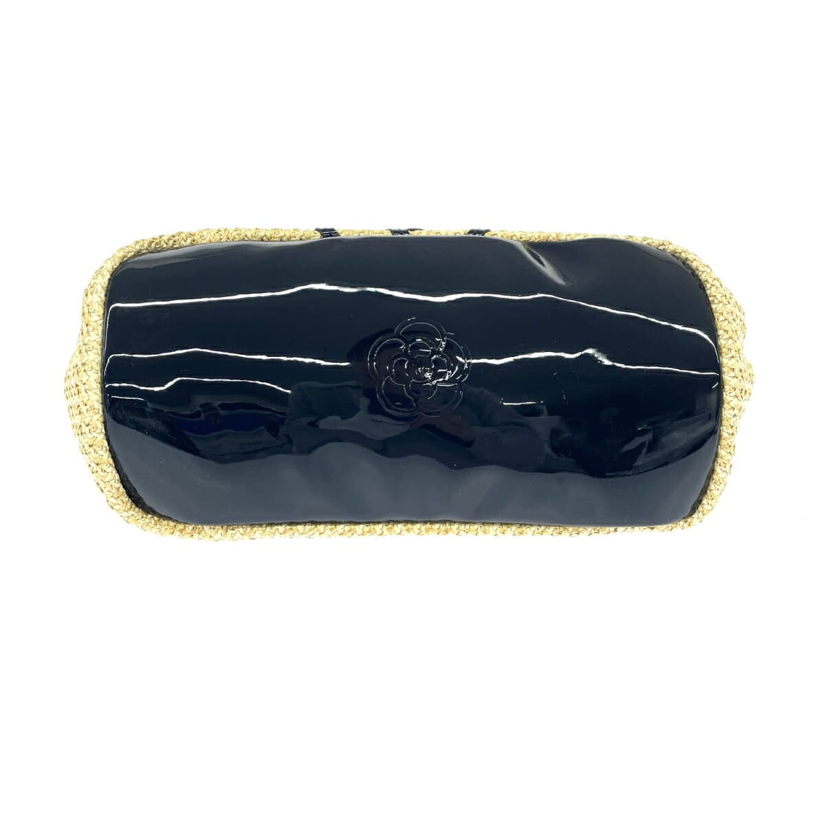 CLATHAS basket bag in good condition, Woven Straw camellia, beige, for ladies 5