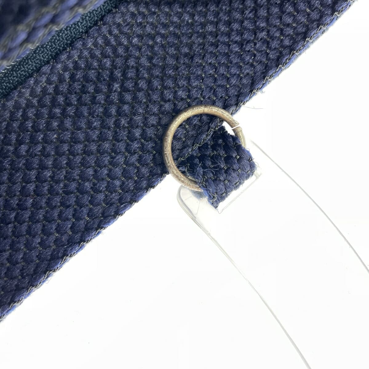 Alessandro Meucci 2WAY Handbag, Plastic Handle, Paper, Navy, Ladies 10