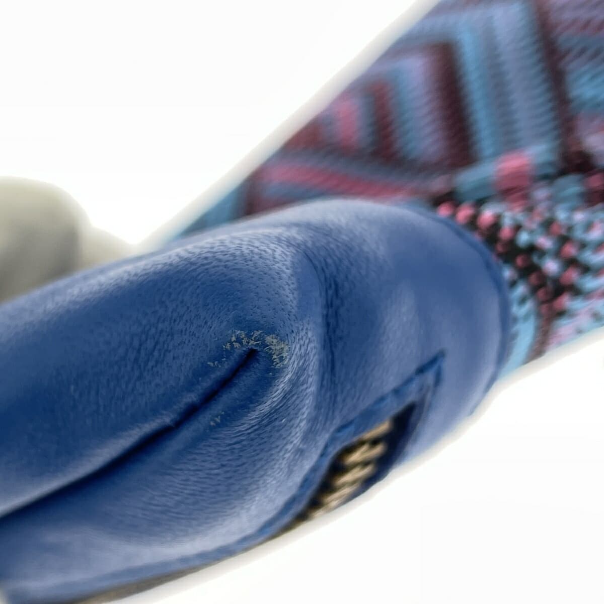 PERTEGAZ clutch bag unused item mesh PVC leather Tomorrowland blue women's 8