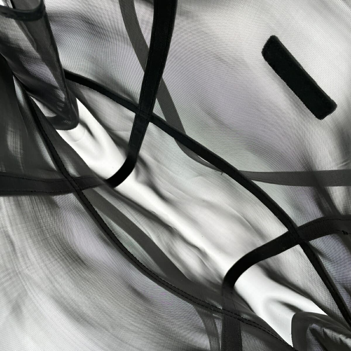 CASTELLARI Tote Bag in Good Condition, Mesh Leather, Black, Women's 6