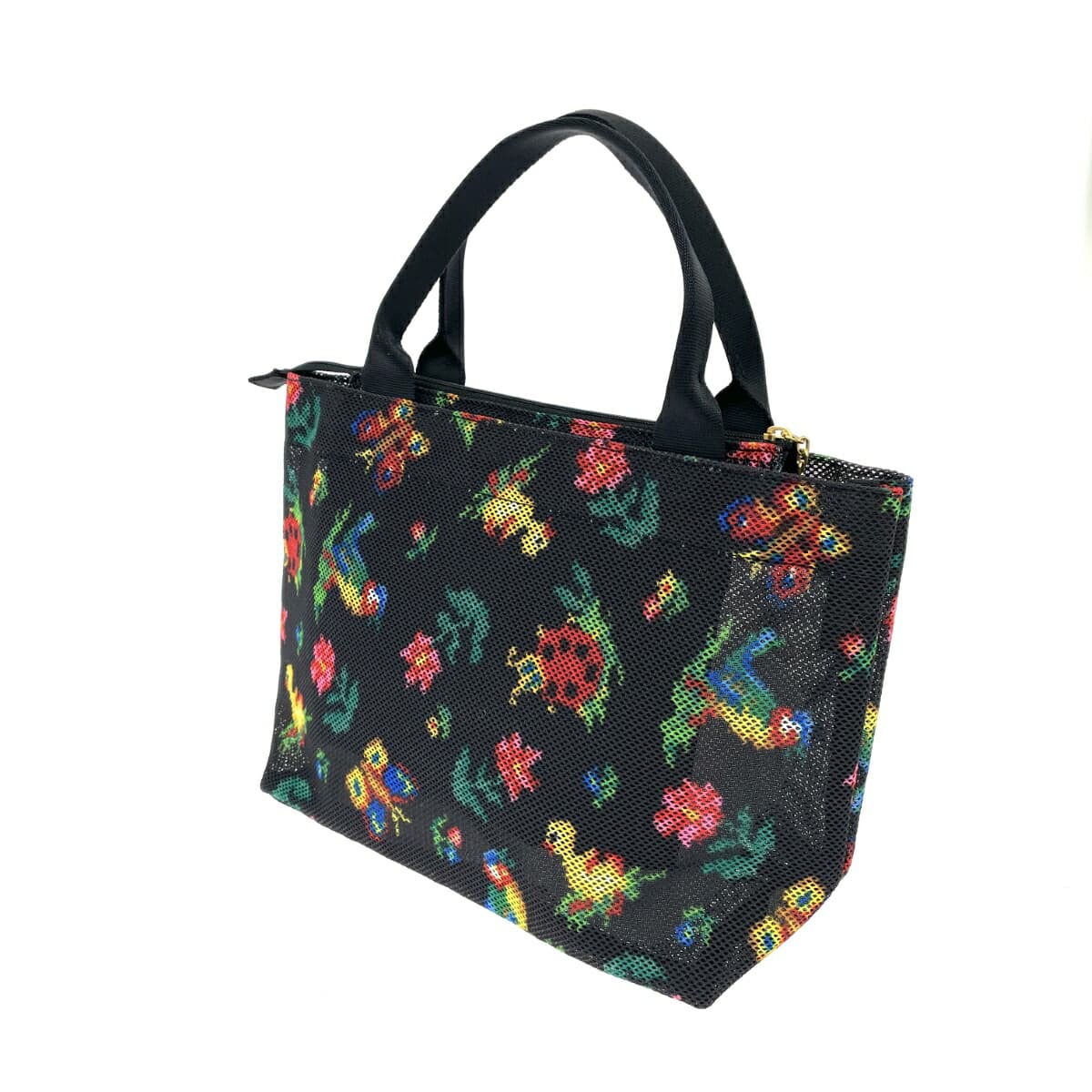 FEILER Tote Bag 25ans Excellent Condition Mesh Heidi Black Ladies 3