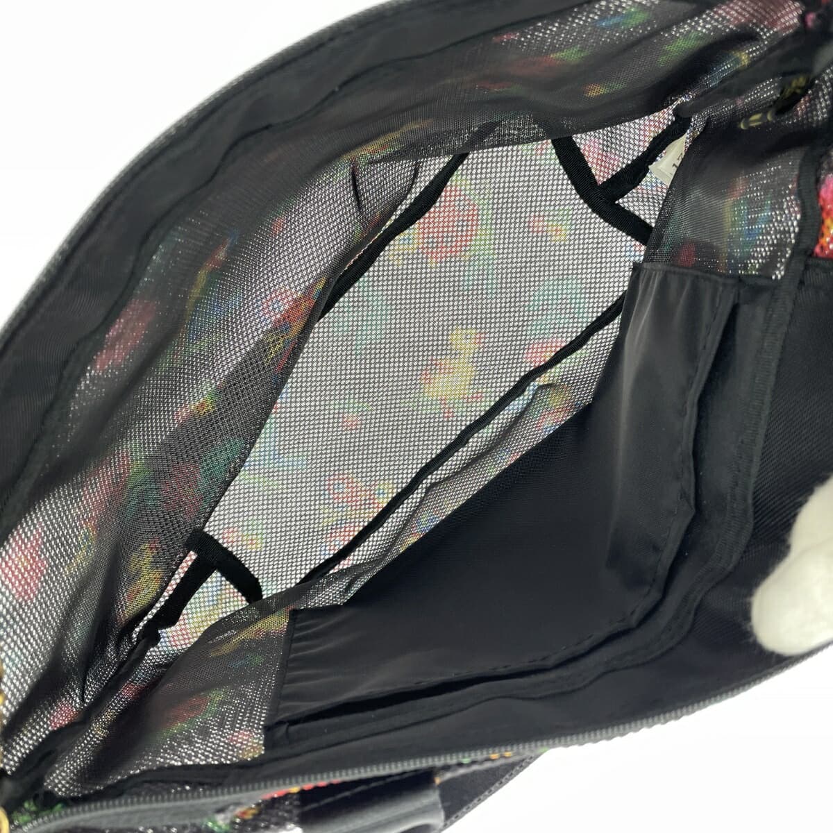 FEILER Tote Bag 25ans Excellent Condition Mesh Heidi Black Ladies 6