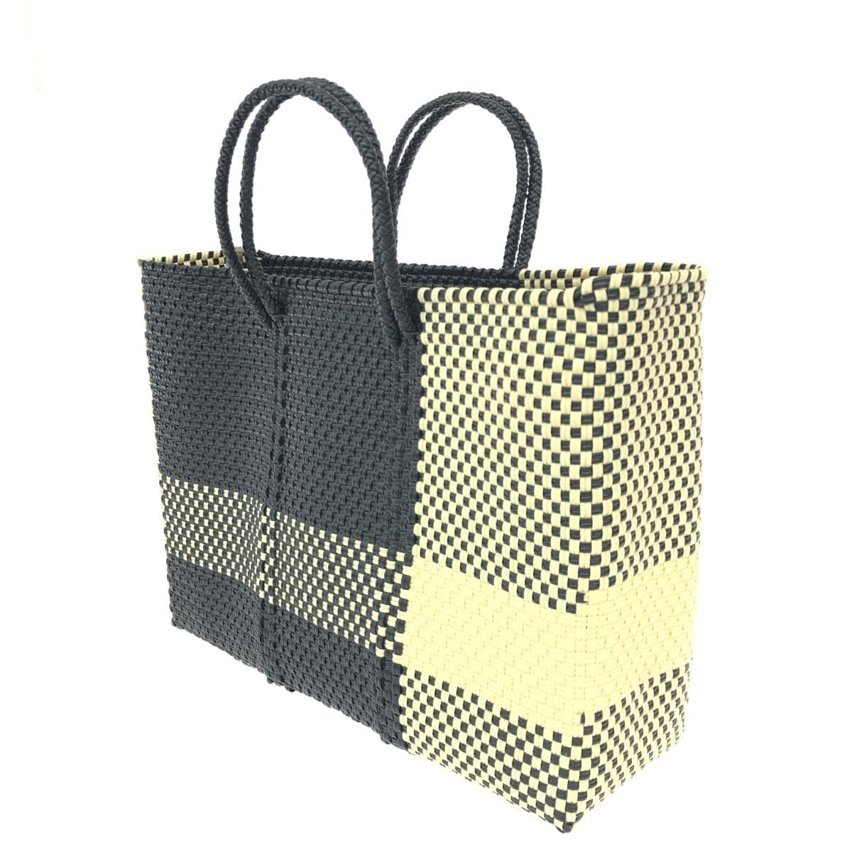 Letra Retro bag / Mercado Good condition Braided / Plastic Black / Beige Ladies 3