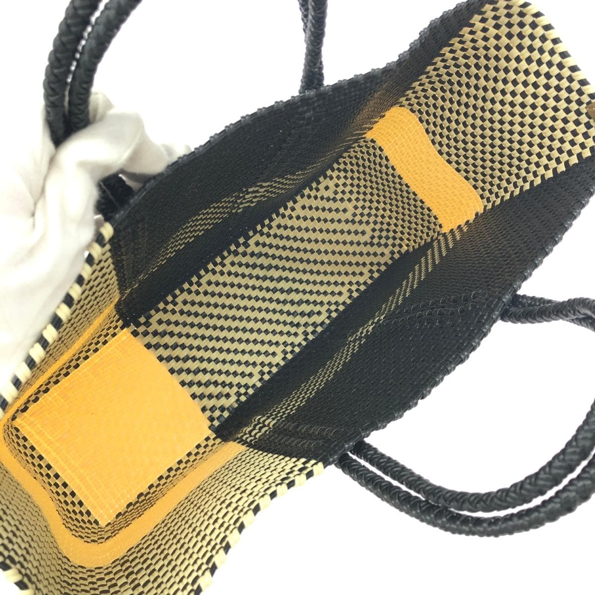 Letra Retro bag / Mercado Good condition Braided / Plastic Black / Beige Ladies 6