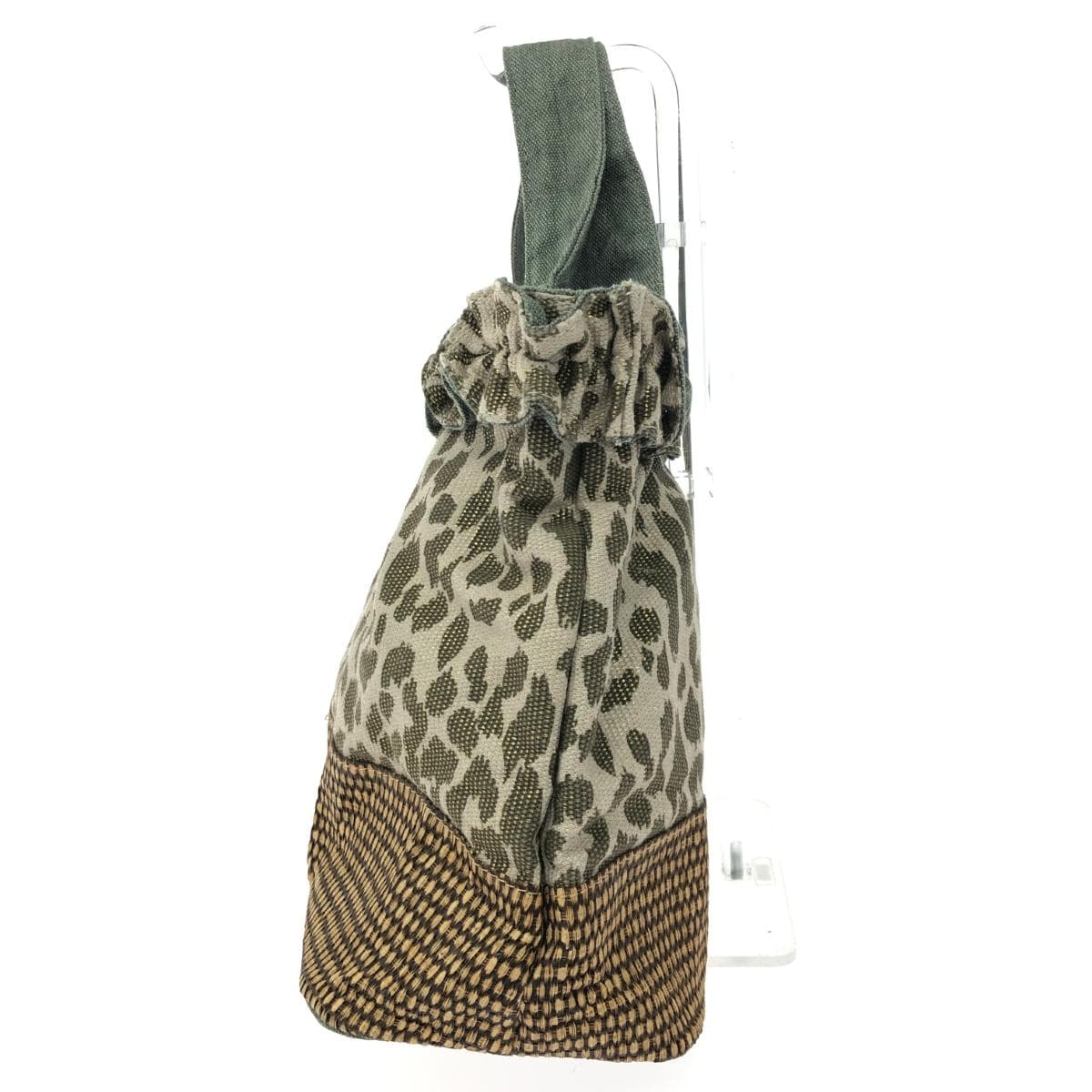 Tote bag - Tote bag in good condition, animal print/leopard/canvas/multicolor, ladies' 2