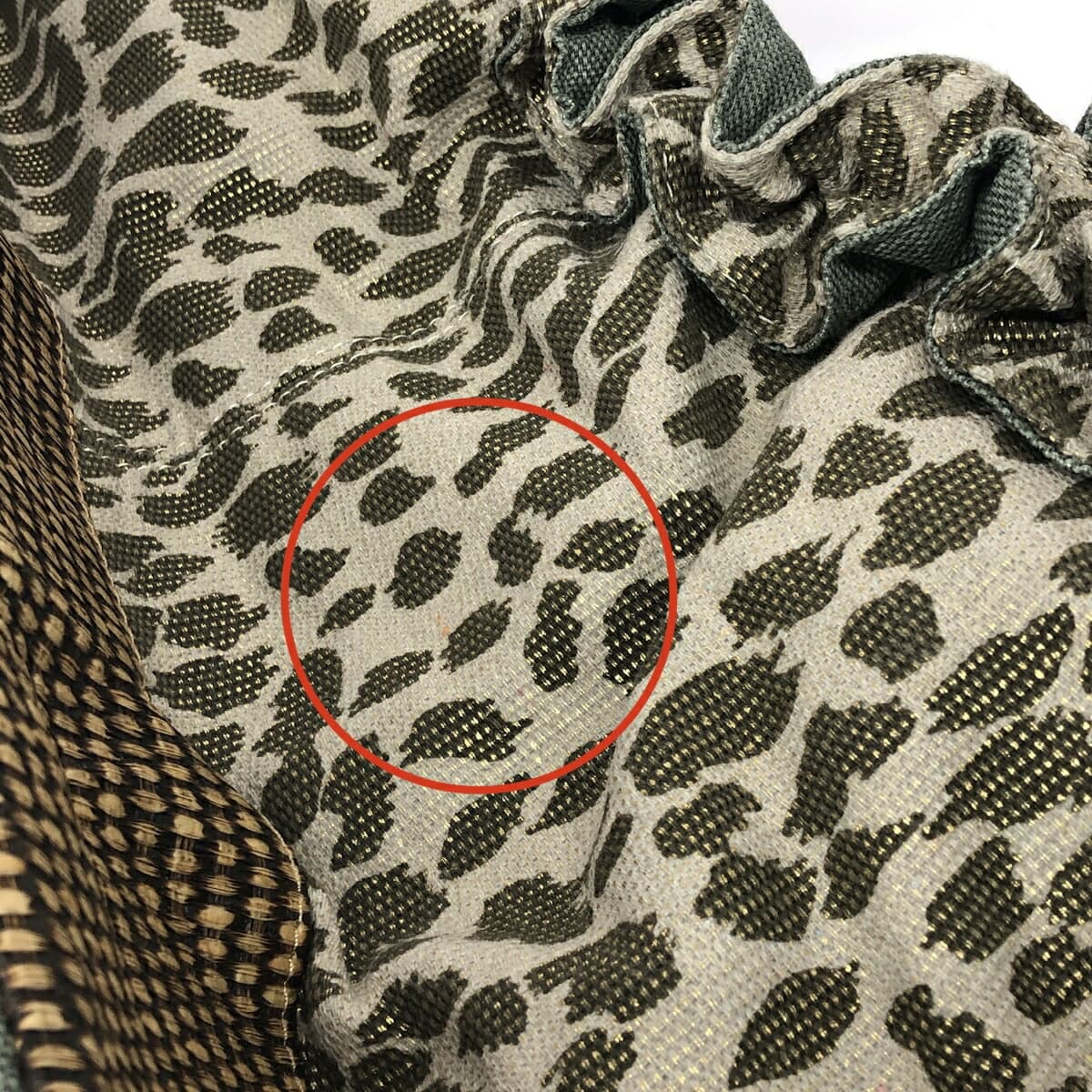 Tote bag - Tote bag in good condition, animal print/leopard/canvas/multicolor, ladies' 8