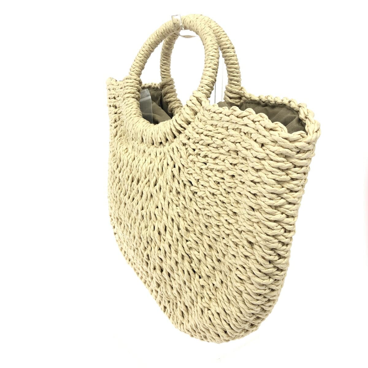 What is "Design Kesukuru Design Kesukuru Design/Handbag in excellent condition Paper Beige for ladies 3