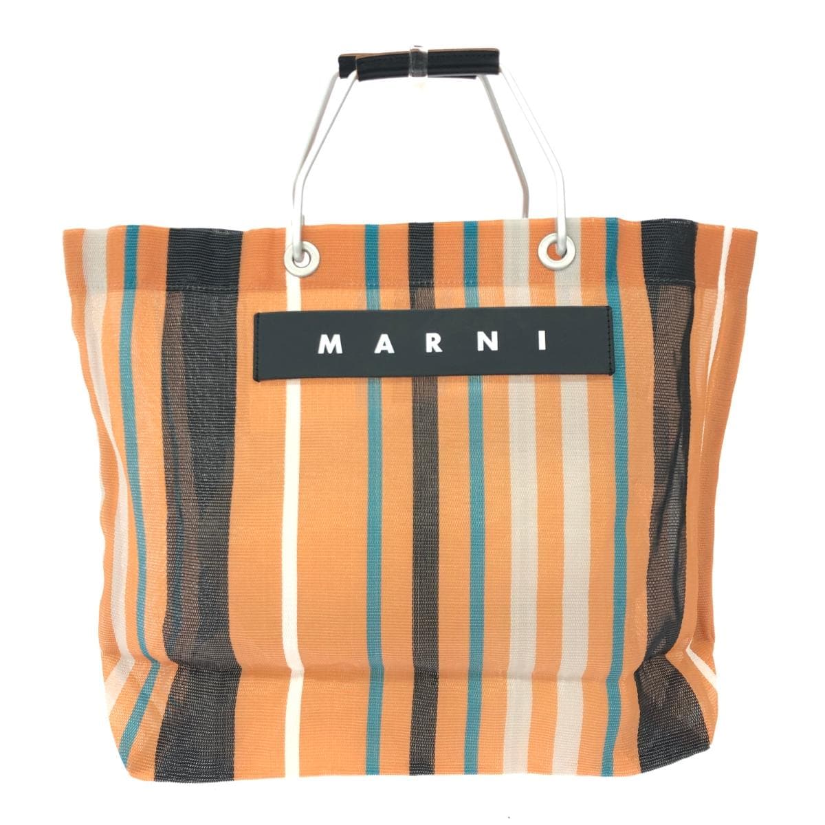 MARNI Flower Cafe Excellent Condition Nylon Mesh Multi-Color Ladies