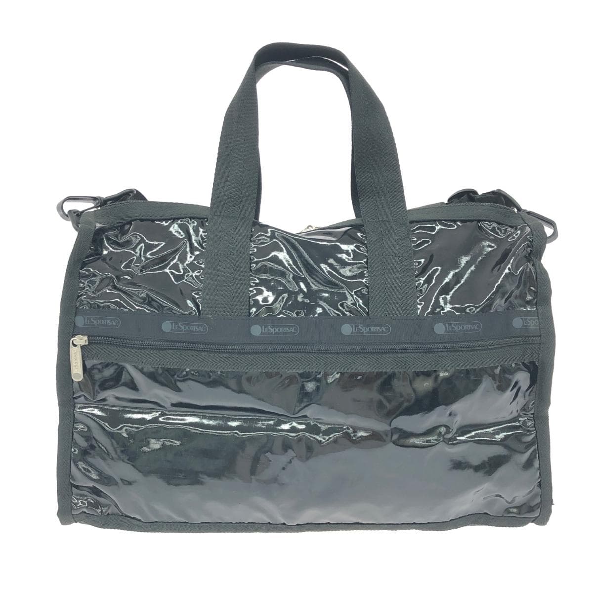 LeSportsac Boston Bag Enamel Black Ladies