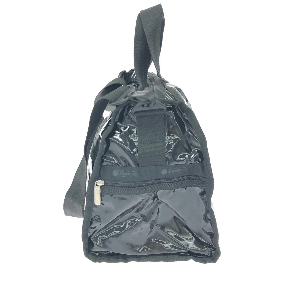 LeSportsac Boston Bag Enamel Black Ladies 2