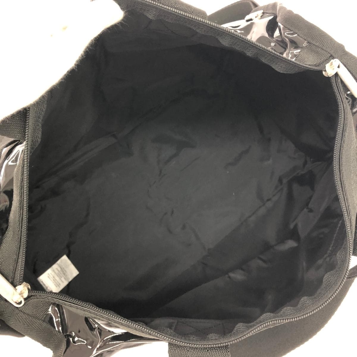 LeSportsac Boston Bag Enamel Black Ladies 7