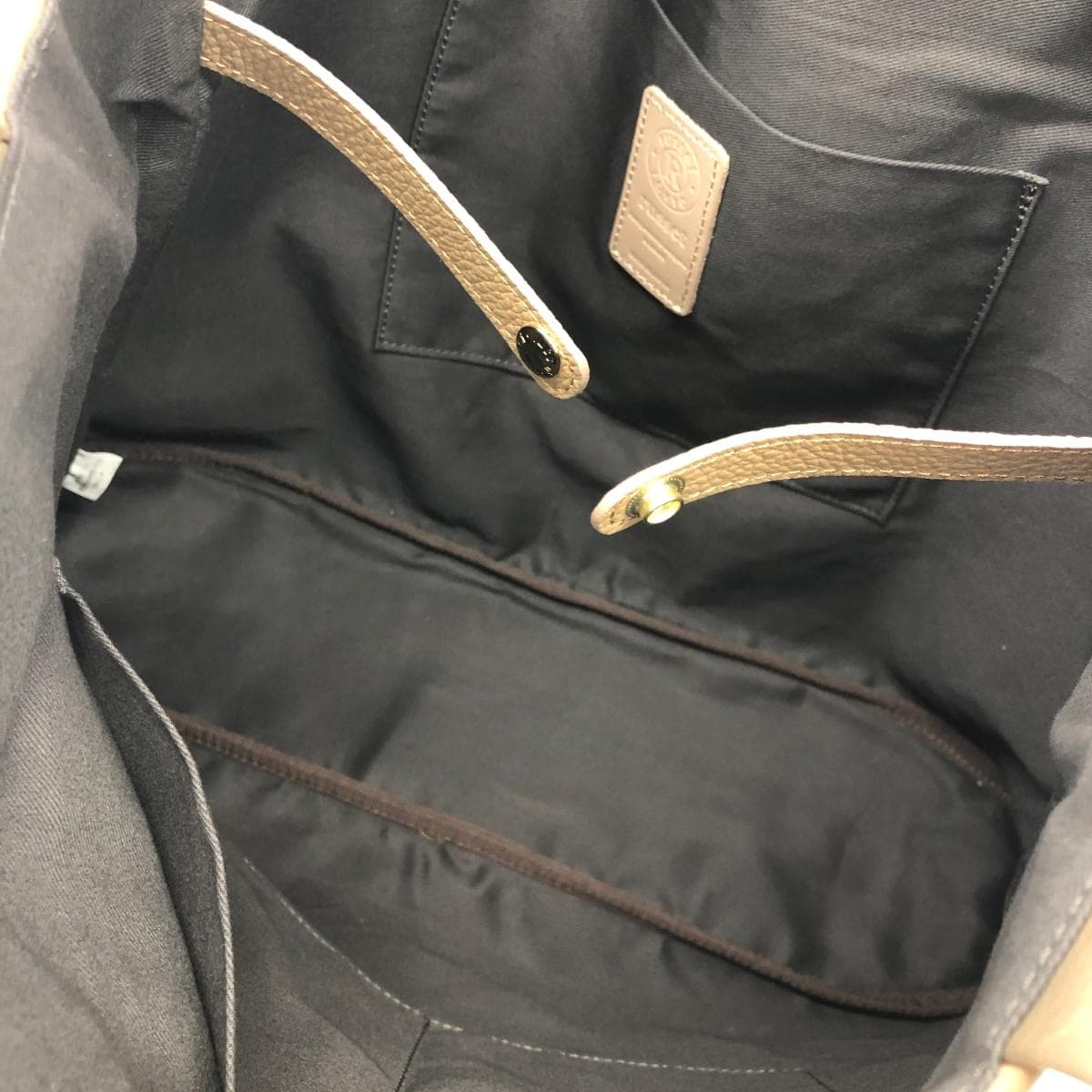 russet Rassit handbag leather beige for women 4