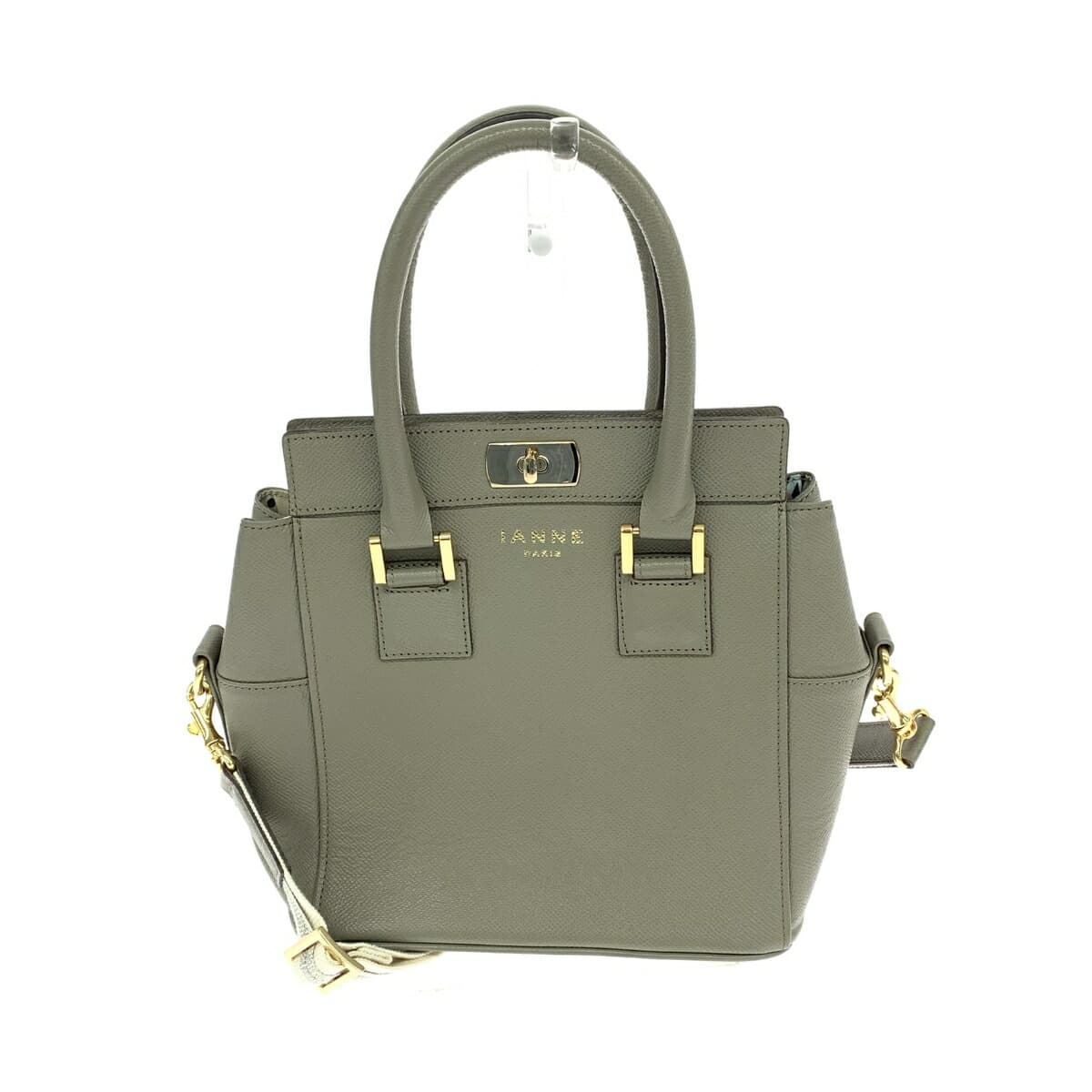 IANNE Ian Nu Kate / 2WAY Bag Leather Gray Women's