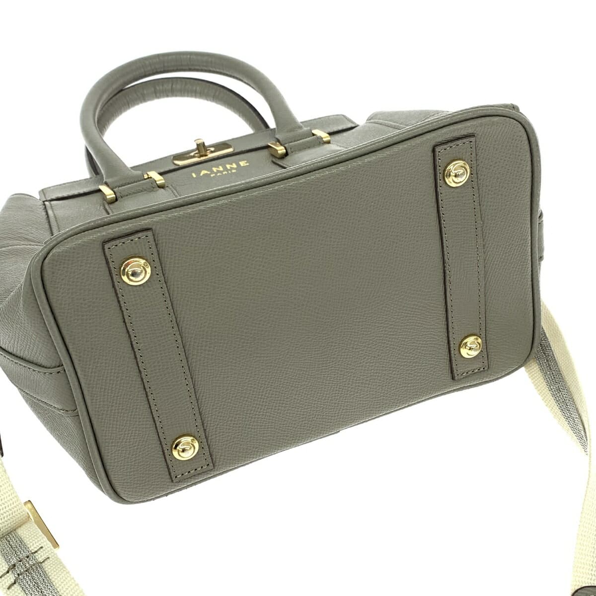 IANNE Ian Nu Kate / 2WAY Bag Leather Gray Women's 4