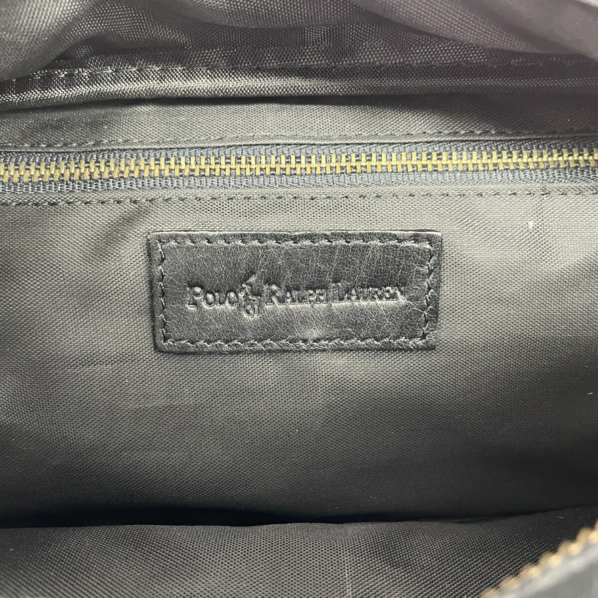 POLO RALPH LAUREN Shoes Case Leather Black Unisex 5