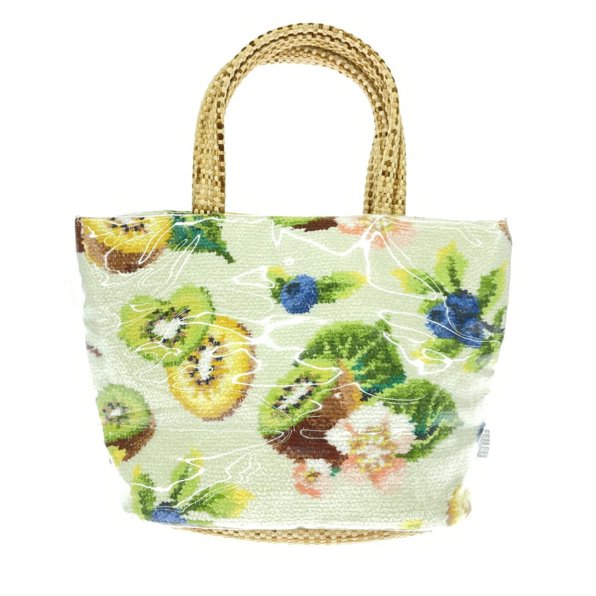 FEILER Feiler Fresh Kiwi/Handbag Good Condition Green Ladies