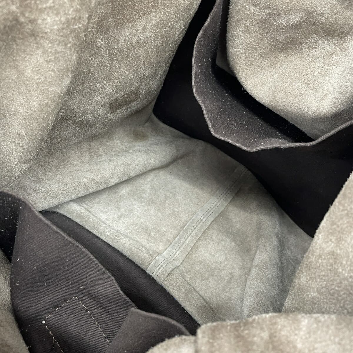 Ginza Kanematsu Tote Bag Suede Leather Brown Ladies 4