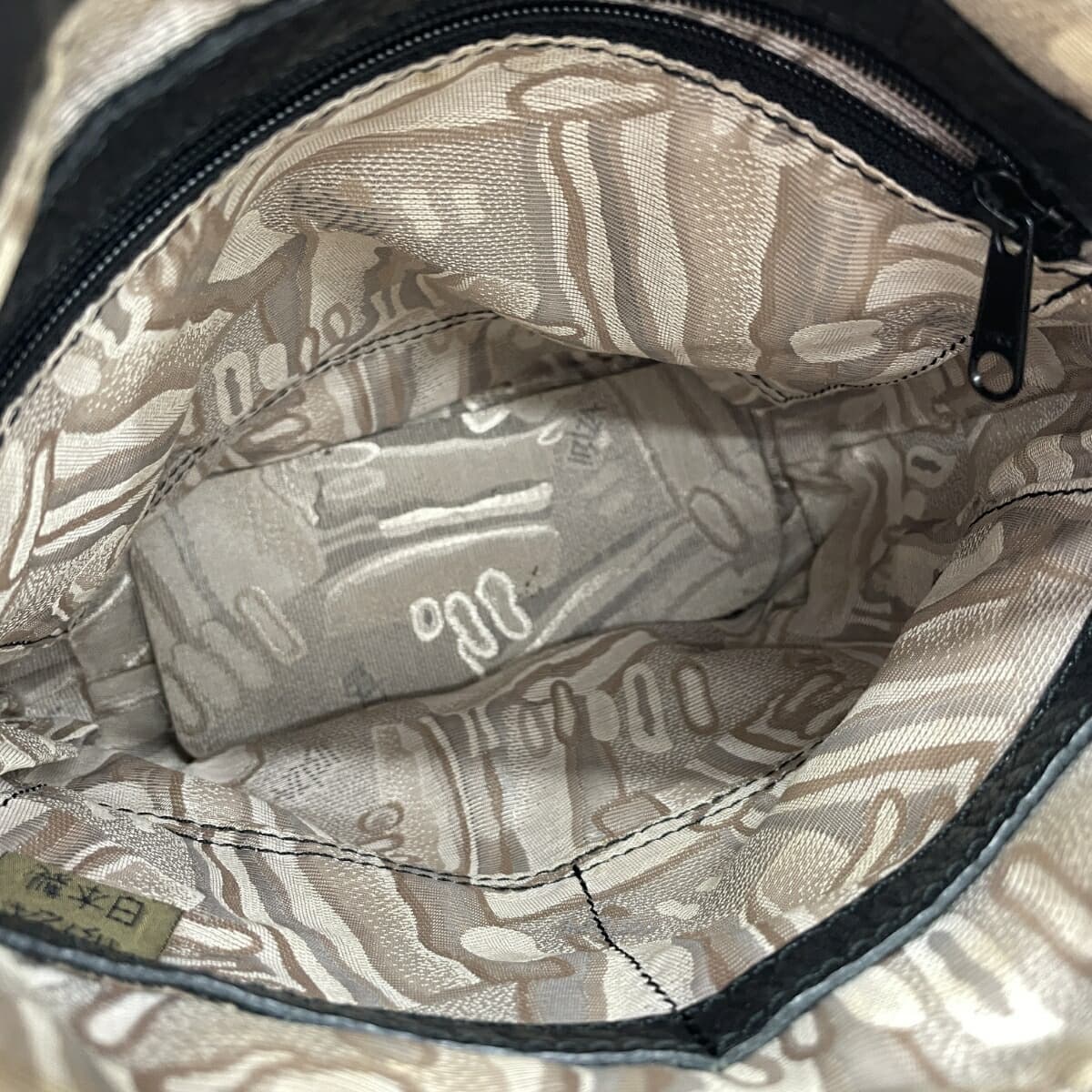 IBIZA Ibiza Shoulder Bag Good Condition Leather × Nylon Black Women's 4