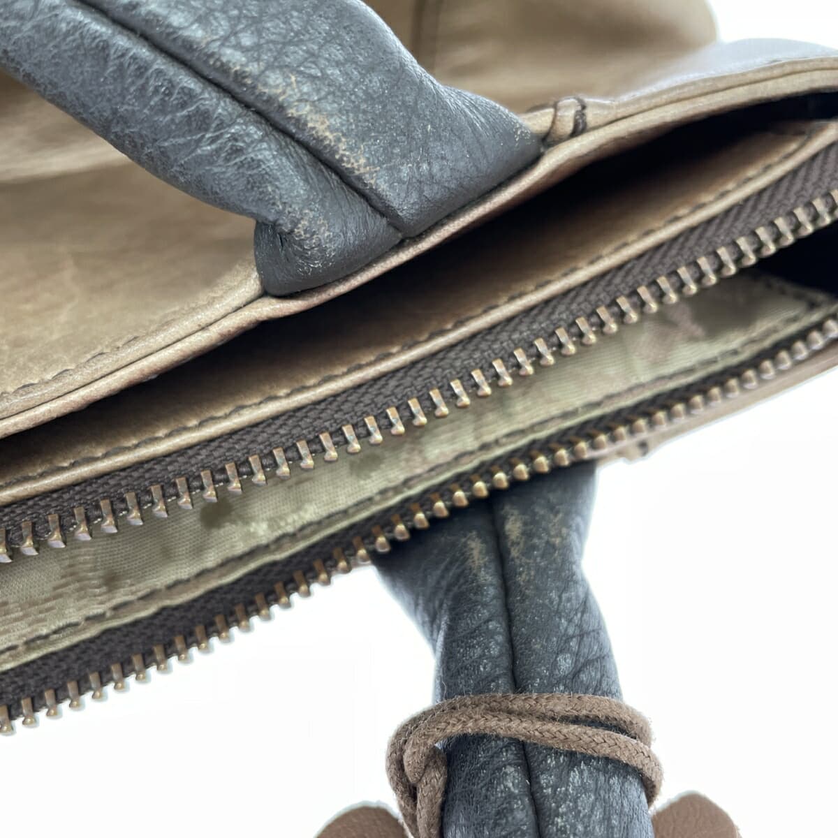 IBIZA Ibiza Handbag Leather/Woven Brown Women's 8