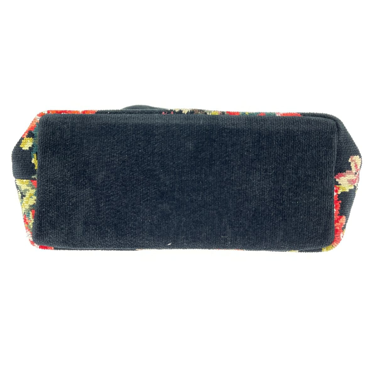 FEILER Tote Bag Chenille Weave/Rose Pattern Black Ladies 6