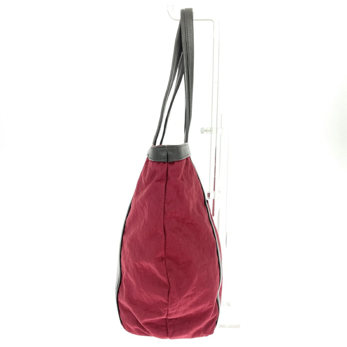 IBIZA Ibiza Tote Bag Nylon × Leather Patchwork Red Ladies 2