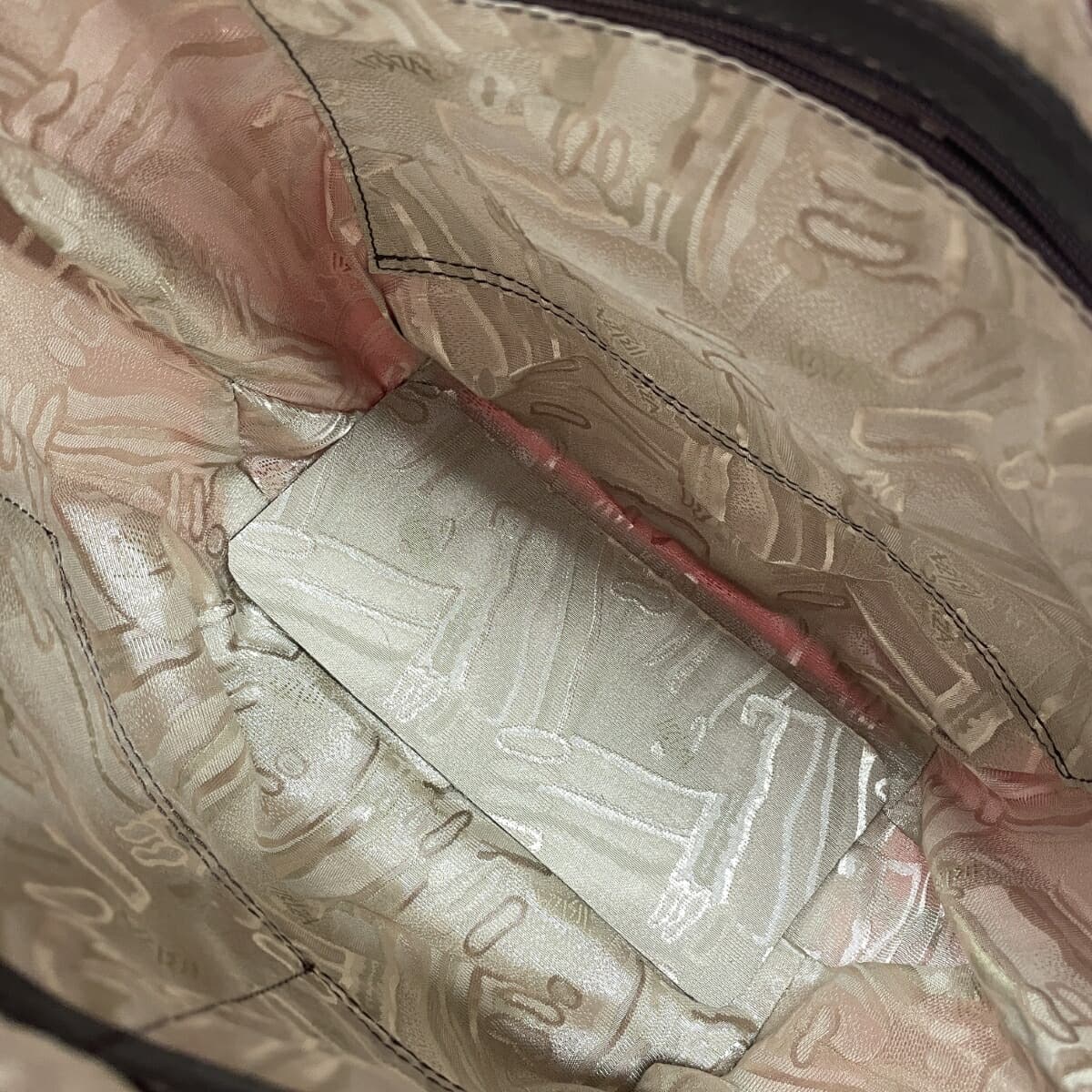 IBIZA Ibiza Tote Bag Nylon × Leather Patchwork Red Ladies 4