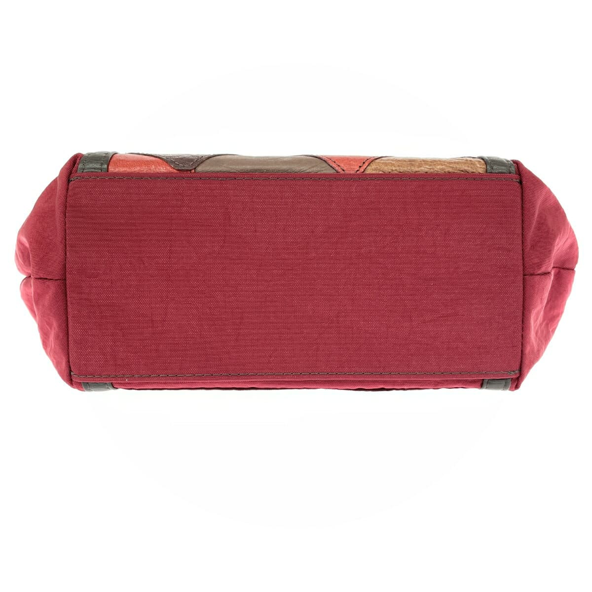 IBIZA Ibiza Tote Bag Nylon × Leather Patchwork Red Ladies 6