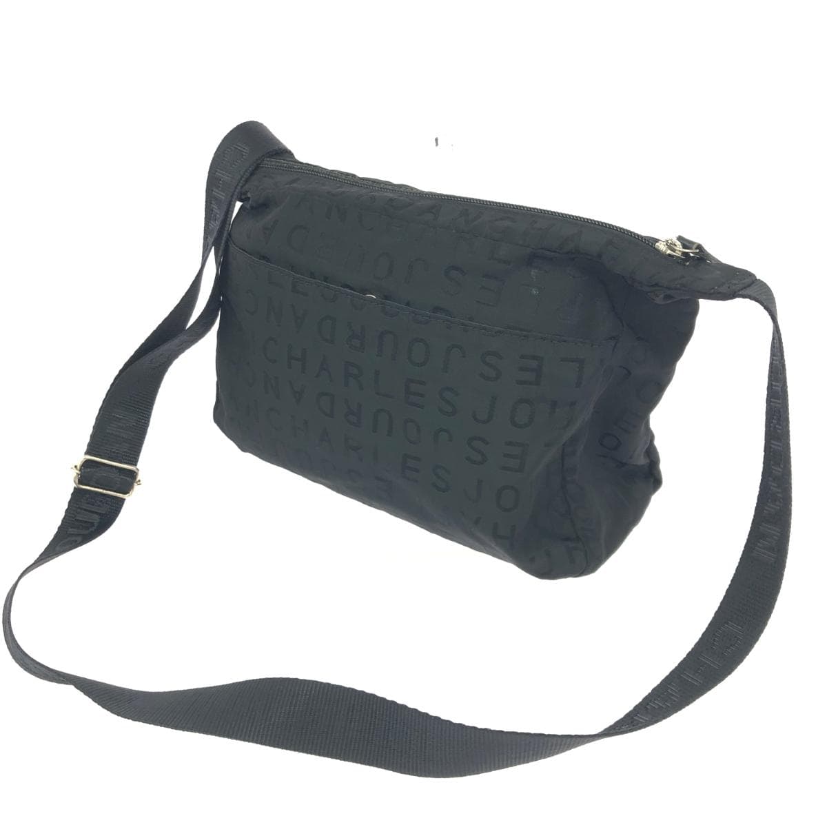 CHARLES JOURDAN Shoulder Bag Monogram/Nylon Black Ladies 3