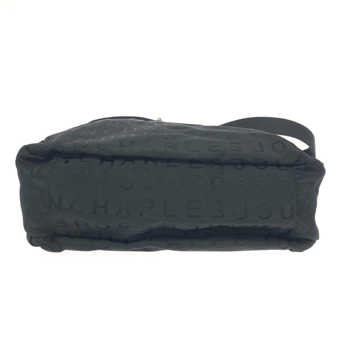 CHARLES JOURDAN Shoulder Bag Monogram/Nylon Black Ladies 4