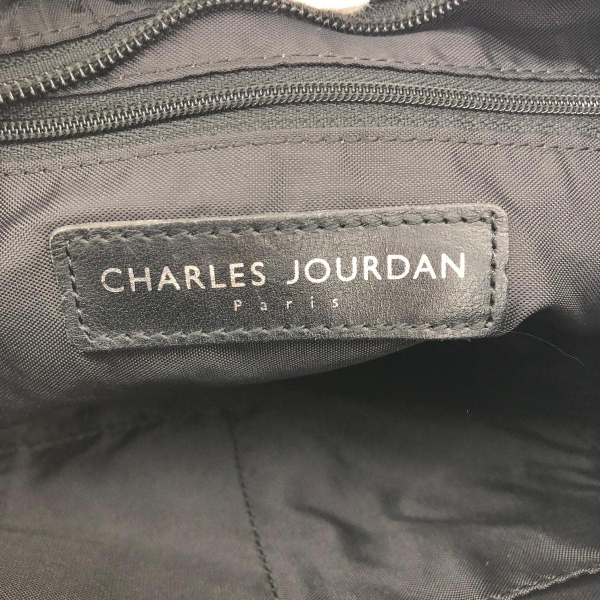 CHARLES JOURDAN Shoulder Bag Monogram/Nylon Black Ladies 9