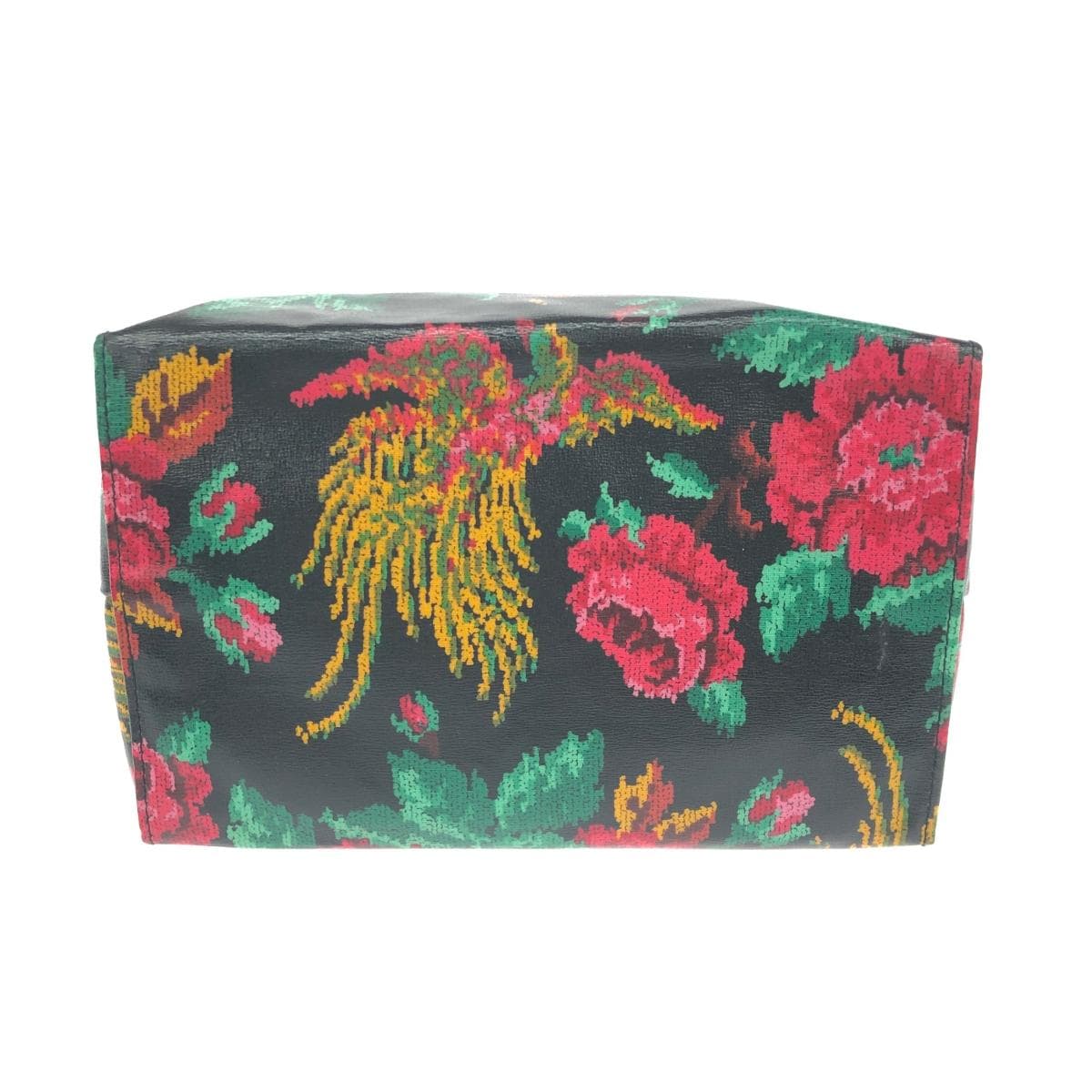 FEILER Tote Bag Good Condition Paradis/PVC Black Ladies 4